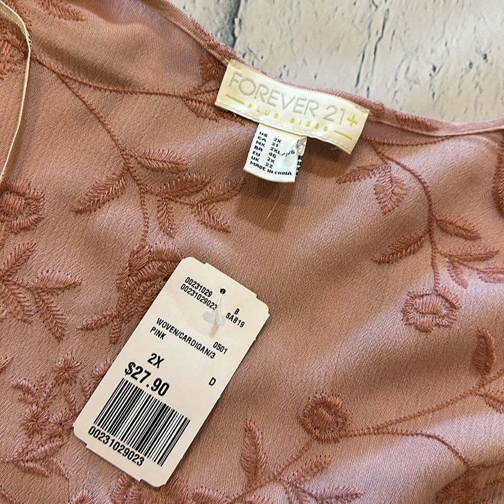 NWT Forever 21 embroidered jacket & matching tee - Picture 15 of 17